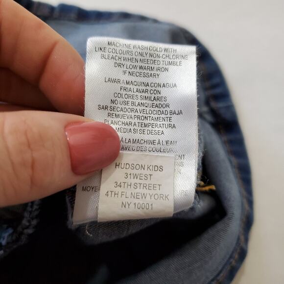 Hudson | Girl's Denim Elastic Waist Skirt - Picture 7 of 8